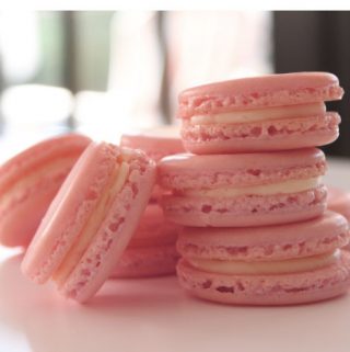 Pink French Macarons tower